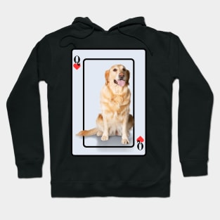 Golden Retriever Queen Of Hearts Hoodie